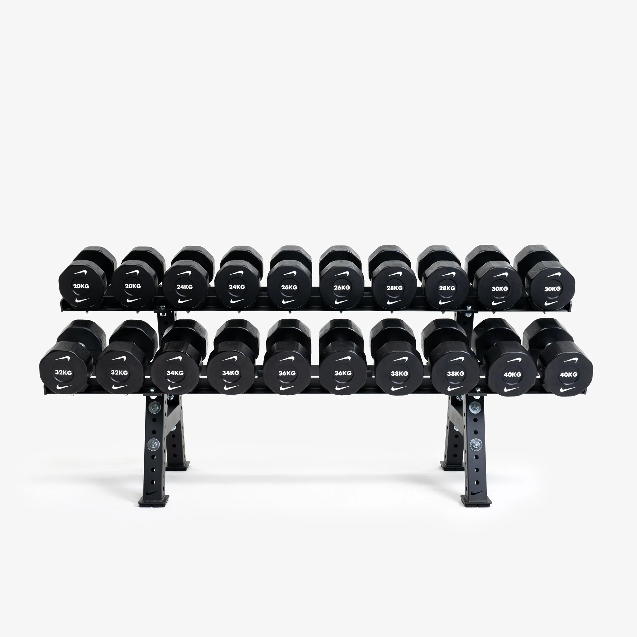 Nike Strength Pro Urethane Dumbbell Set With Rack - Image 4